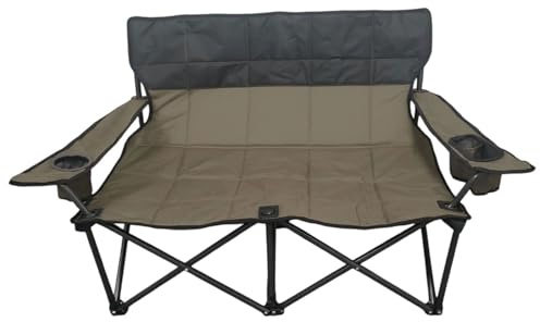 Yonuaret Chaise Double de Camping,Canapé Pliant pour Extérieur - Confort Respirant Stable et Portable pour Jardin, Balcon, Piscine et Extérieur