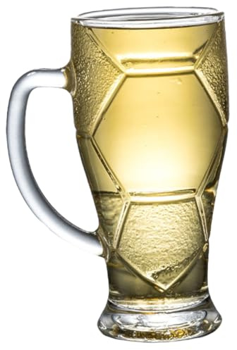 DECOMELODY Copa de la Copa tazas de cerveza grande jarro de cerveza vaso de vidrio con mango tazas claras con asas vasos de vidrio Transparente