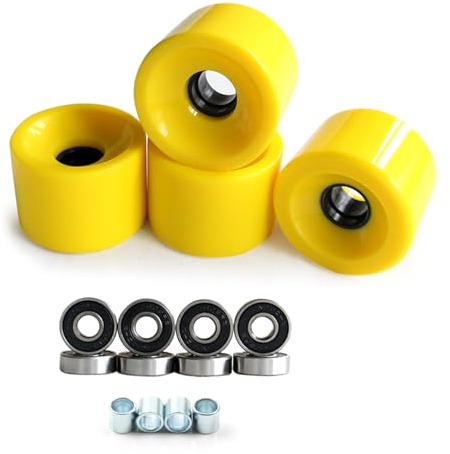 APGLSXY 4 st 78A rullskridskoåkning skateboards hjul longboards cruiser med lager för gatukryssningar skateboards del longboards