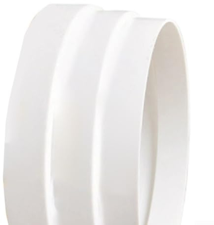 Riduttore di ventilazione in PVC con morsetto e nastro, adattatore per cappa aspirante in ABS per tubo rotondo da 80-200 mm, transizione tagliabile per scarico della cucina (160-180)