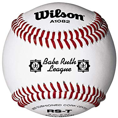 Wilson A1082 Babe Ruth League Turnierserie Baseball (12er-Pack), weiß