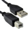 kenable USB 2.0 24AWG High Speed Cable Printer Lead A to B Black 0.3m 30cm