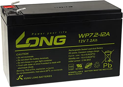 Batteria di ricambio KungLong per USV APC Back-UPS ES 550, 12V, Lead-Acid