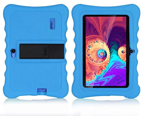 AKNICI 7 Inch Stand Silicone Case for Dragon Touch, Haehne, Q88, JINYJIA, YUNTAB, Fenghong Q88H, RUNYA, ASHATA Tablets - Blue