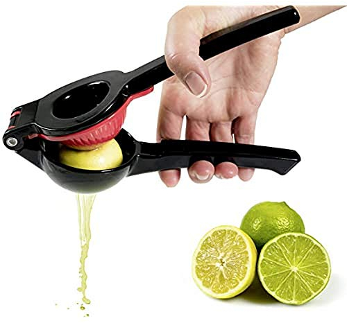 SQUEEZY - Limetten- und Zitronenpresse - Alu-Guss - Metall Black Edition