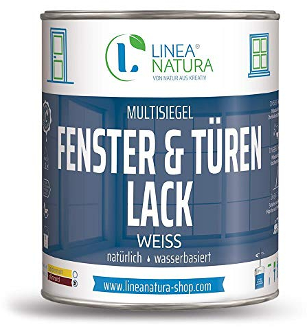 LINEA NATURA® Multisiegel Fenster- und Türenlack 1 Liter - weiß glänzend