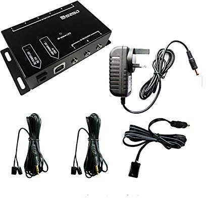 SZBJ Ripetitore IR Telecomando a infrarossi 1 ricevitore 4 trasmettitore Kit di controllo BJ104