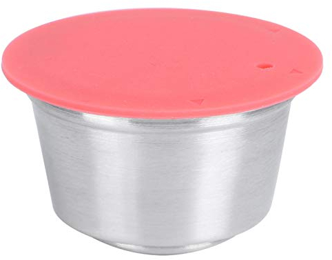 Wiederverwendbare wiederauffüllbare Kaffeekapsel-Tasse aus Edelstahl, passend für -Kaffeemaschine Kompatibel mit Nestle -Kaffeekapsel-Set(2)