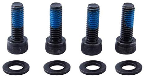 U/D Set mit 4 Stahlschrauben für Fahrrad Radfahren MTB Scheibenbremse Bremssattel Adapter (M6 x 18 mm)