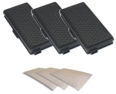 3 HEPA Filter Kallefornia K759 + 3 Motorschutzfilter einsetzbar für Miele Complete C3 Serie Filterbox Filter Set Motorfilter Abluftfilter Box Vorrat