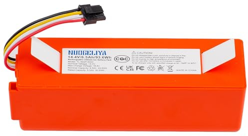 Batteria ricaricabile agli ioni di litio da 14,4 V e 6500 mAh di ricambio per robot Xiaomi Mi Xiaomi Mijia Roborock S5 S50 S51 S6 S7 S502 Robot aspirapolvere
