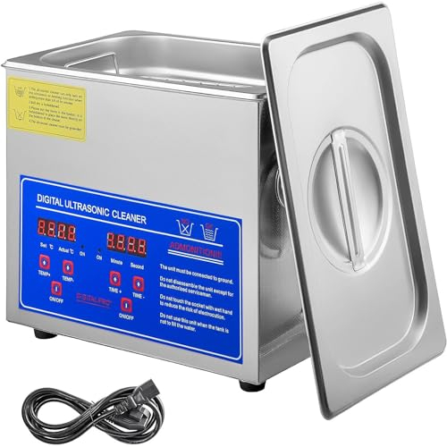 ExoticaBlend Ultrasonic Cleaner - Ultrasonic Jewellery Cleaner Machine - Ultrasonic Glasses Cleaner with Heater and Timer - Sonic Cleaner for Jewellery, Glasses, Lab Tools and more,15L