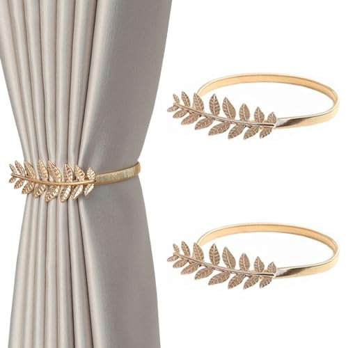 2 Stück Vorhang Raffhalter, Vorhang Raffhalter Vorhang Clip,Raffhalter für Vorhänge Legierung Gardinen Raffhalter, Schnallen Vorhang Binder Gardinenhalter für Haus Dekoration