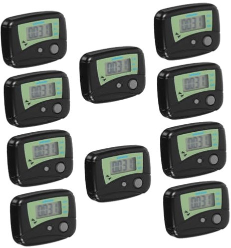 INOOMP 10St digitaler Schrittzähler tragbarer multifunktionaler Schrittzähler Fitness- Fitness-Tracker Tracker Schritt kalorienzähler Entfernungszähler Erwachsener