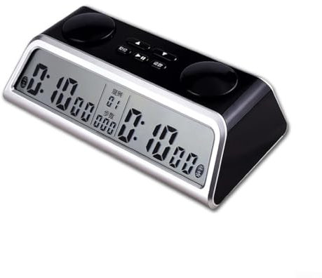 RANRAO Schachuhr, digitaler Schach-Timer, multifunktional, tragbar, digitaler Brettwettbewerb, Countup, Down für elektronischen Brettspiel-Wettbewerb, 03F4Y04Y0T1JIO53VX25111