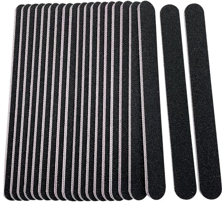 20PCS Professional Nail Files, Double Sided Emery Board, Washable 100/180 Grit Nail Files, Emery Board Nail Shaping Manicure Tools for Nail Styling Tools Pet Grooming Tools