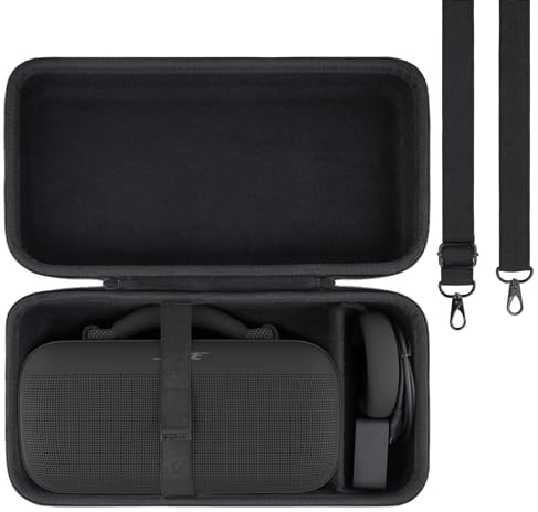 Khanka - Funda rígida de Viaje de Repuesto para Altavoz Bluetooth Bose Soundlink MAX, Solo Funda (Negro)