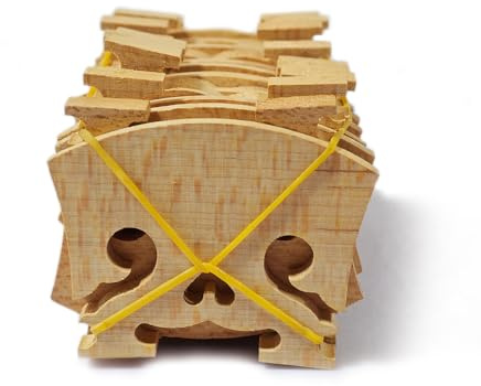 ModouString 10 pcs x Violin Bridges Fit for 4/4 or 3/4 violin Maple wood Baroque Style violin parts