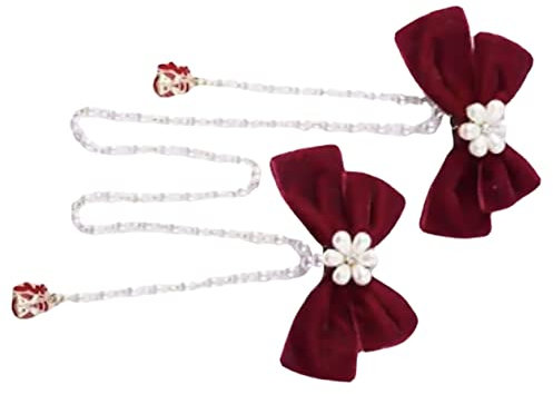 Healeved Perlen-haarspange Mit Schleifen-design Für Frauen Eleganter Haarschmuck Für Festlichkeiten Geeignet Für Haartypen Für Partys Und Fotoshootings
