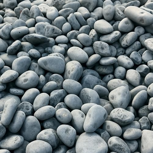 Ciottoli Nero Ebano Pietre Naturali Decorativi Giardini Aiuole Vasi Protegge Decora Vialetti Confezionata in Sacchi (kg 25, 25/40 mm)