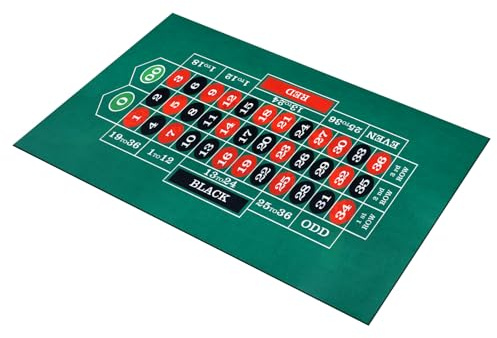 Blackjack and Roulette Table Felt Game Table Cover Card Tables Pad Double Side Poker Pad Anti Slip Mat Soft Game Mat for Poker Cards Games Blackjack and Roulette(style 2)