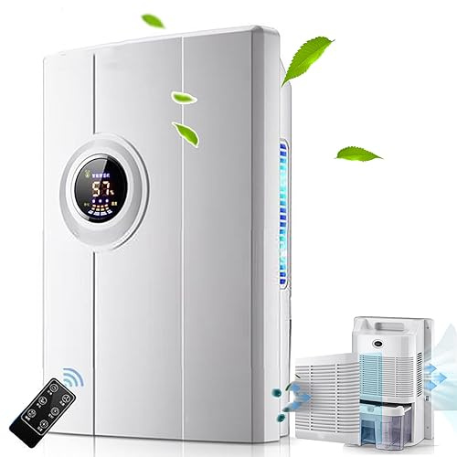 Deumidificatore/Umidificatore Da 2,2 Litri (0-30㎡), Purificatore D'Aria Da 70 W, Telecomando, Risparmio Energetico/Silenzioso, Per Camere Da Letto E Bagni, Con Tubo Di Drenaggio