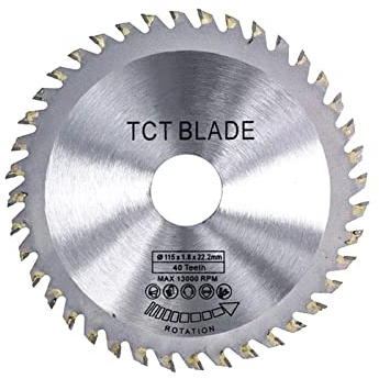 Kreissäge, 1 Stück Holzsägeblatt 115 mm Winkelschleifer Sägescheibe Hartmetall-Trennscheibe Kreissägeblatt
