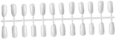 VALICLUD 240 pièces Nuancier Ongles Blanc Faux Ongles Couverture Palette Pratique pour Vernis Nail Art Entraînement Salon