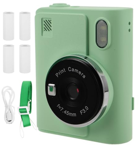 NUOBESTY 1 Juego de minicámara para niños: cámara Digital portátil Que Imprime Fotos térmicas para capturar Recuerdos.