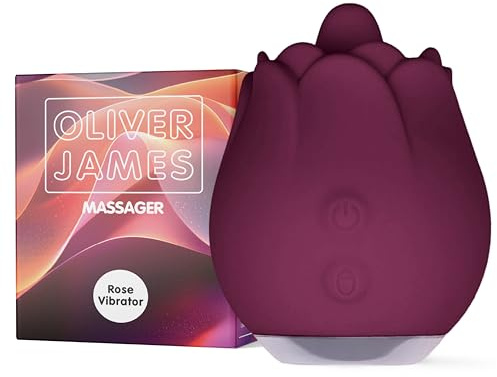 Oliver James Vibromasseur - Stimulateur Clitoridien à Fonction Lécher, Sex Toys de 10 Modes de Vibration, Étanchéité IPX6, Vibromasseurs Rechargeable, Sextoy Femme, Sextoyse Femme Clitoridienne