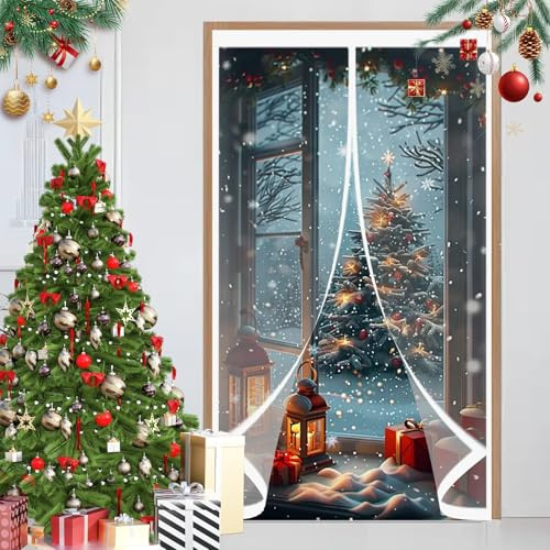 Rideau de Porte Épaississant D'Hiver 150 x 110 cm Anti Froid et Chaleur Vent Isolation Phonique Imperméable Rideau de Porte Anti Froid pour Salon, Chambre Chauffante, A