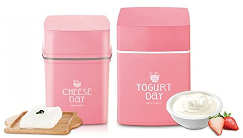 Roichen No Electric Homemade Yogurt Maker & Cheese Maker Set Pink Color