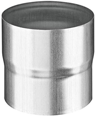 dachrinnen-shop.de 62740 d'emboîtement Connecteur DN60 Rond Raccord de Tuyau de Descente pour tuyaux en Zinc Titane sans Manchon d'usine Conforme à la Norme DIN EN612, argenté