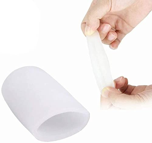 PEDIMEND™ Soft Silicone Big Toe Caps - for Missing or Ingrown Toe Nail - Toe Cap Tube Protector for Toenail Loss - Provides Relief