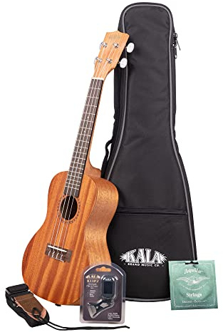 KALA KA-15-C-BNDL - Satin Mahogany Concert Ukulele Starter Kit