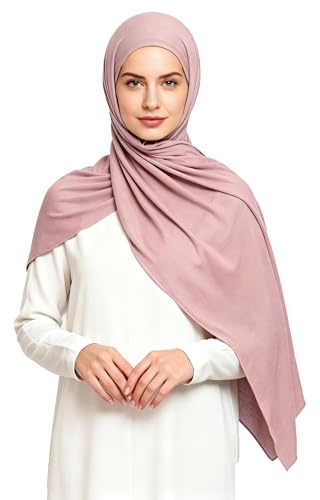 Lina & Lily Maxi Hijab Jersey Premium, Kopftuch Schal Turban für Muslimische Frauen