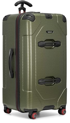 Traveler's Choice Maxporter II Polycarbonate Hardside Trunk with Spinner Wheels, Green, 31-Inch Large Trunk