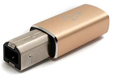 SYSTEM-S Adattatore MIDI USB 3.1 tipo C femmina a 2.0 tipo B, cavo di colore giallo