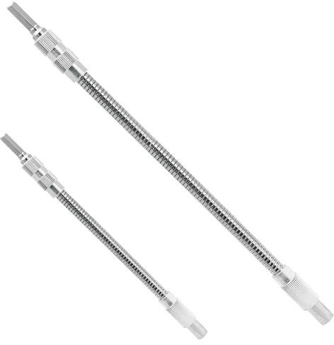 BokWin Flexible Impact Extension Drill Bit Holder 8.3 & 11.8 Flex Shaft Impact Driver Quick Change 1/4 Hex Shank for Power Drill, Hand Ratchet Screwdriver Bits