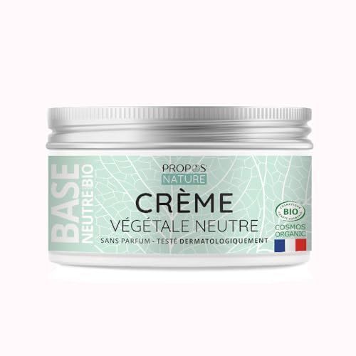 Crème neutre végétale Bio - Sans colorant, sans parabens, sans parfum - 75ml - Propos'Nature