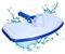 Amapool Basics Aspirateur de piscine avec huit poils inférieurs I Modèle extra lourd I Brosse de piscine avec raccord à clip I Raccord pour tuyau de piscine Ø 32/38 mm