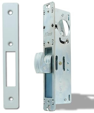 Summit DOORWARE Mortise Hook Bolt Lock | Adams Rite Style Door Lock Replacement Parts for MS1850S-X5X Series Locks | Mortise Lock for Maximum Security | 1-1/8 Backset - Aluminum Finish