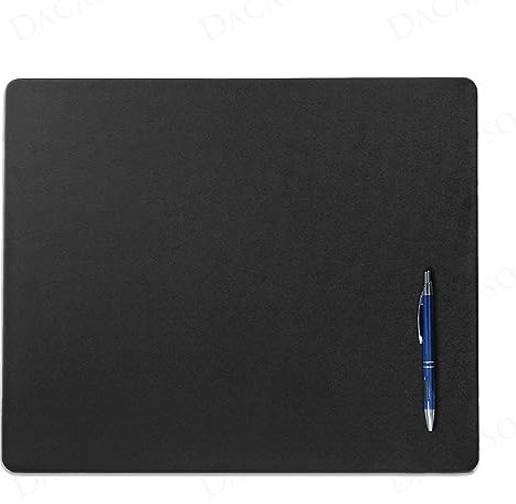 DACASSO Kunstleder-Konferenztischunterlage – luxuriöses Leder-Schreibunterlage zum Schreiben – gepolsterter Oberflächenschutz für den Executive-Schreibtisch – (Schwarz, 43,2 x 35,6 cm)