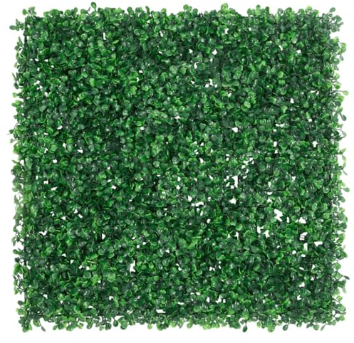 vidaXL Clôture à Feuilles d’Arbustes Artificiels 6 pcs, Panneaux de Haies, Brise-Vue d'Intimité, Écran de Décoration Jardin, Vert 50x50 cm