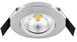 EVN LED Deckeneinbauleuchte Rund - schwenkbar IP44-200-240V, 6W, 683lm, 3000K, chrom (ESW44N61502)