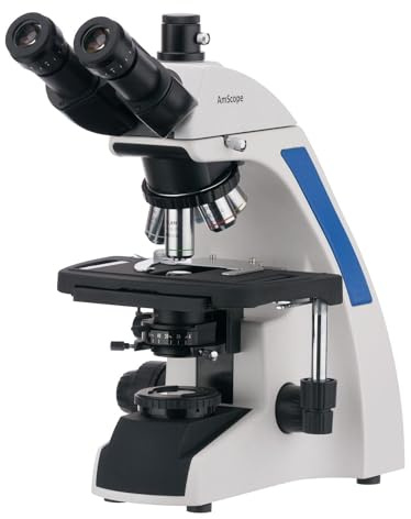 AmScope Labor Trinokular Compound Mikroskop Quintuple Plan Infinity Kohler, 40X-1000X Vergrößerung