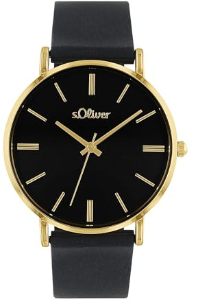 s.Oliver Armbanduhr Damen Quarzuhr Analog, mit Silikon Armband, Silber, 3 bar Wasserdicht, Kommt in Uhren Geschenk Box