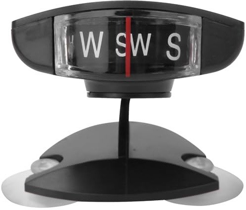 Auto Kompassball, Faltbarer hochpräziser Neigungsmesser Marine Kompass mit zwei Saugnäpfen Armaturenbrett digitale Navigation Expeditions Balance Messgerät für Boot LKW Auto