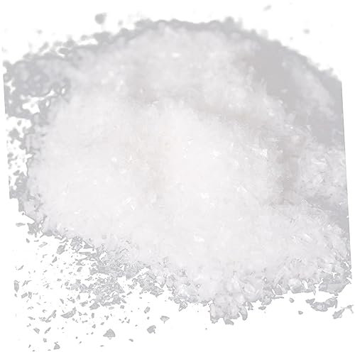 CHILDWEET Künstlicher Schnee Pulver PVC Kunststoff Feines Kunstschneepulver Weihnachtsdeko Foto Requisite Für Festliche Selbstgemacht Dekorationen 500g
