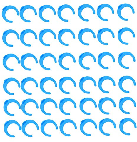 TOPPERFUN 100Pcs Blue Quick Connect Locking Clips for Reverse Osmosis Water Filter Systems Locking Clamps Essential Filter System Accessories
